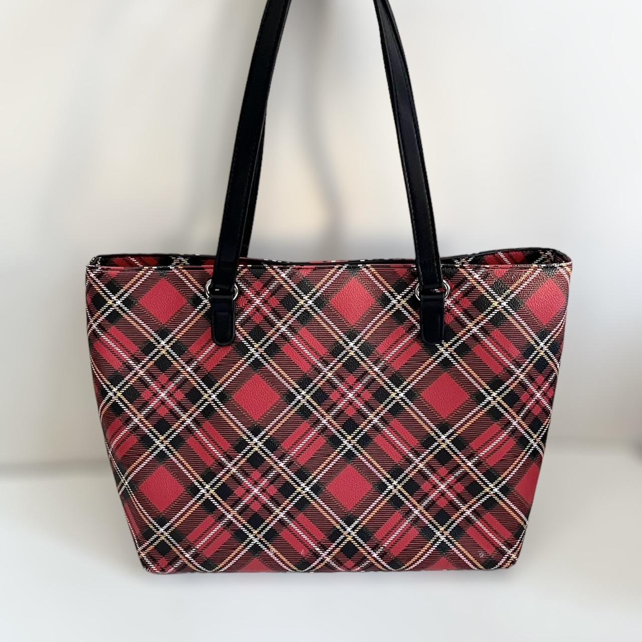 Shoulder Bag or Crossbody Bag in Red and Black Buffalo Plaid Flannel -  Handmade, Extra Large — Teresa's Treasures