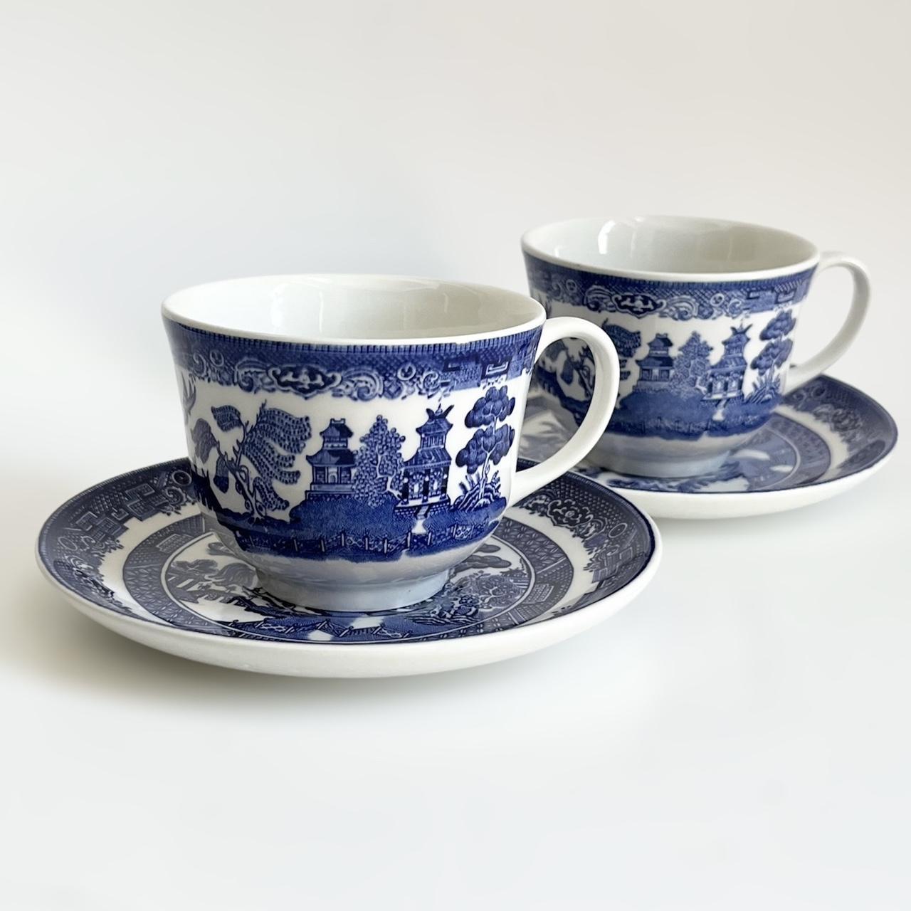 Tea Set Willow Johnson Bros England JOHNSON BROS Blue Willow Cup
