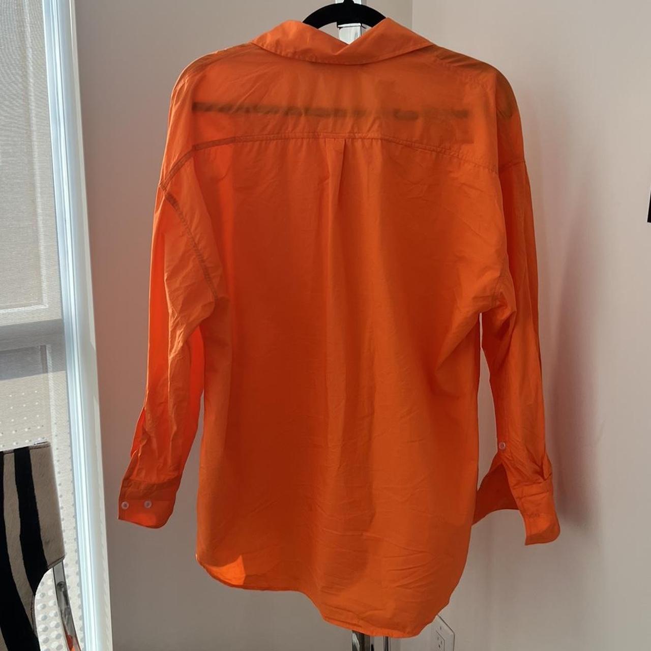 Zara Women's Orange Shirt Depop