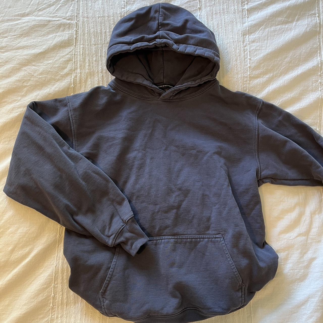 Brandy Melville hoodie -no drawstrings -faded... - Depop