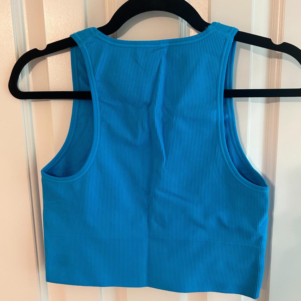 Athleta Women's Blue Vest Depop