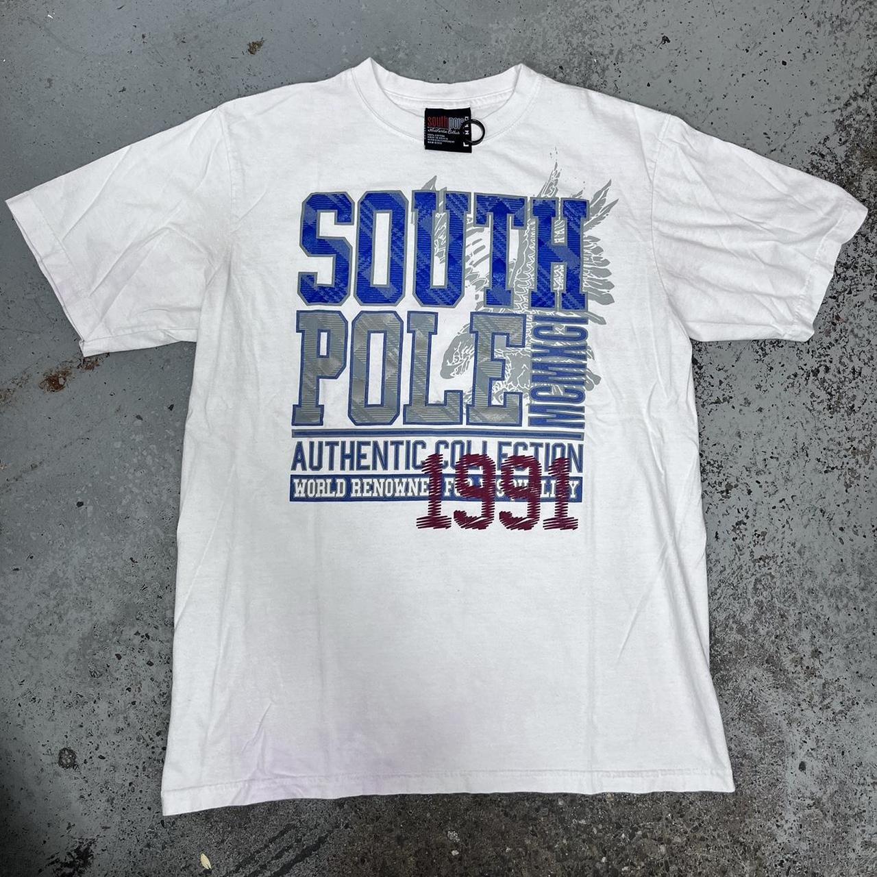 Y2K era south pole Shirt Good big front hit Good... - Depop