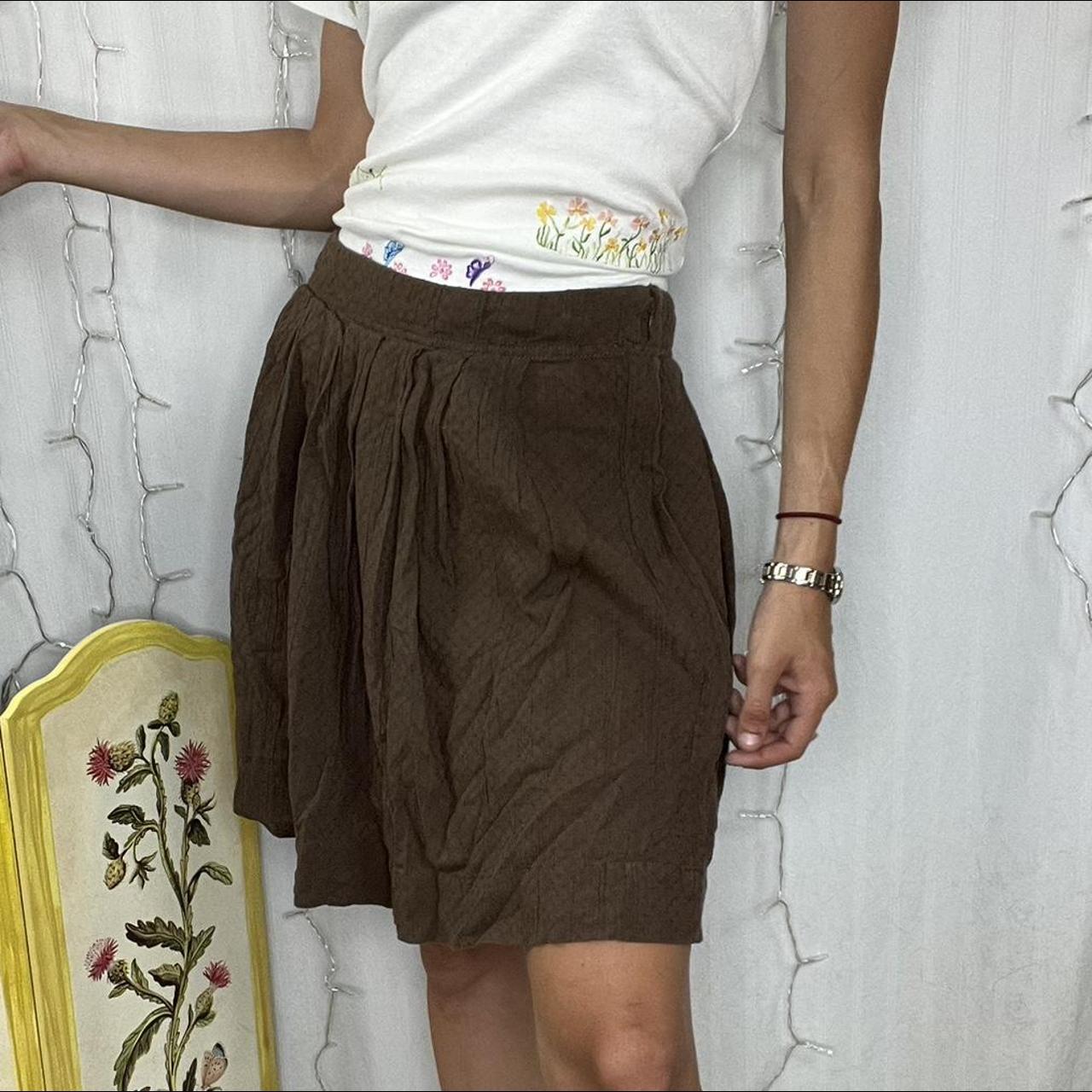 Brown corduroy hotsell skirt india