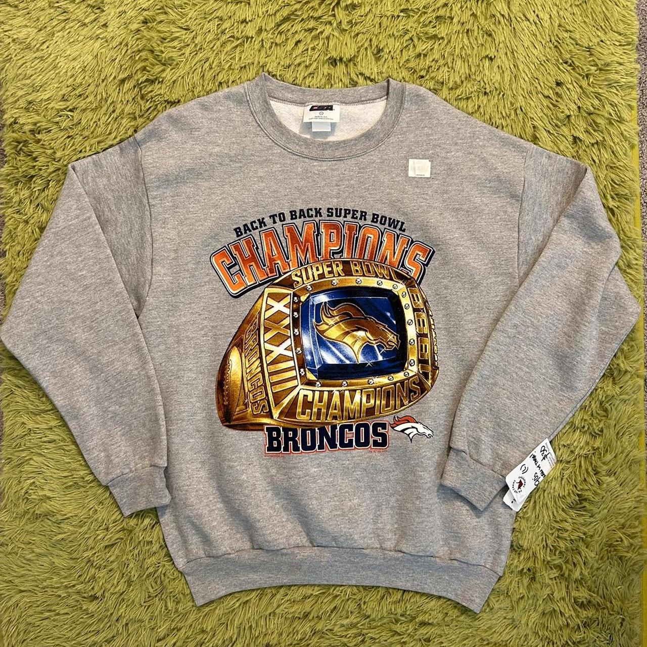 Denver Broncos Super Bowl sweater Championship team - Depop