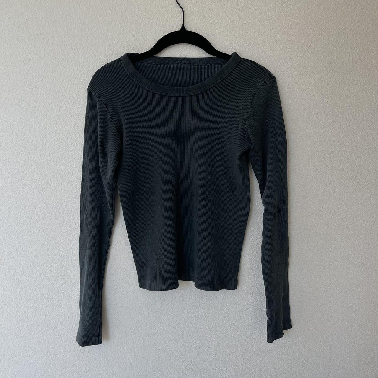 Brandy Melville ribbed long sleeve top! Not... - Depop