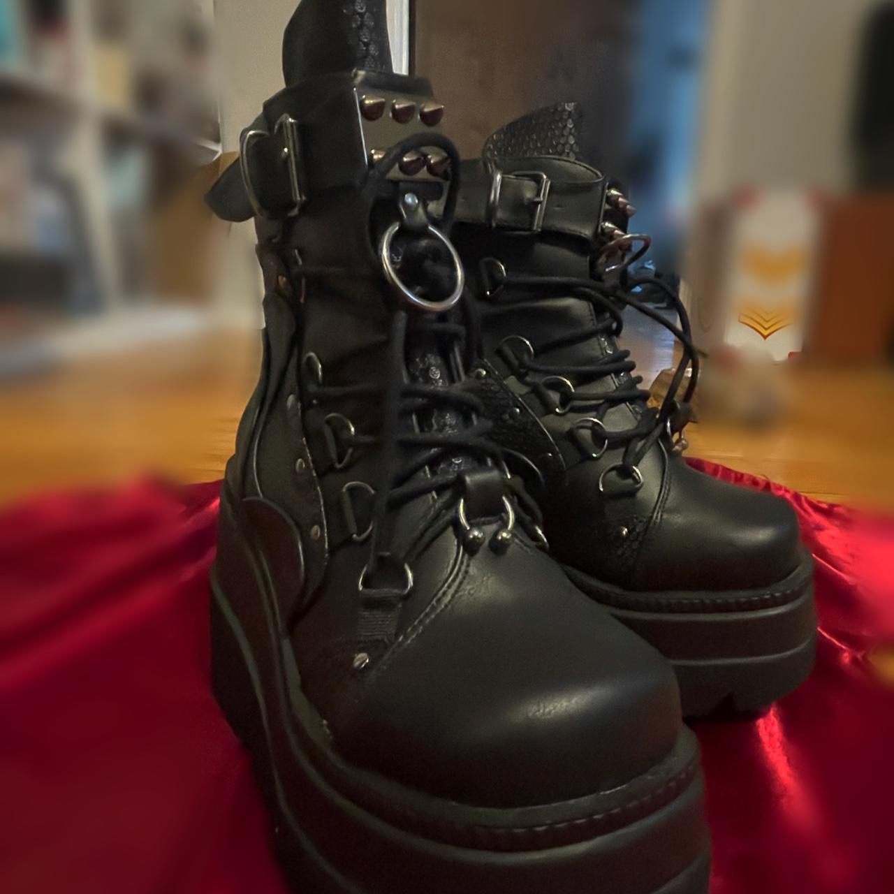 Demonia Women's Black Boots | Depop