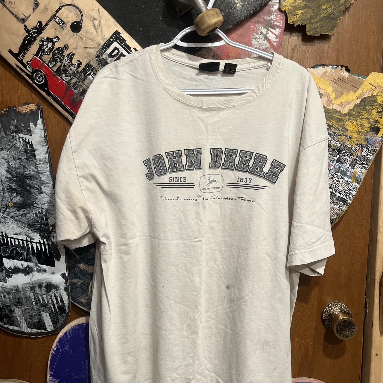 Vintage John Deere Work shirt Normal wear. High... - Depop