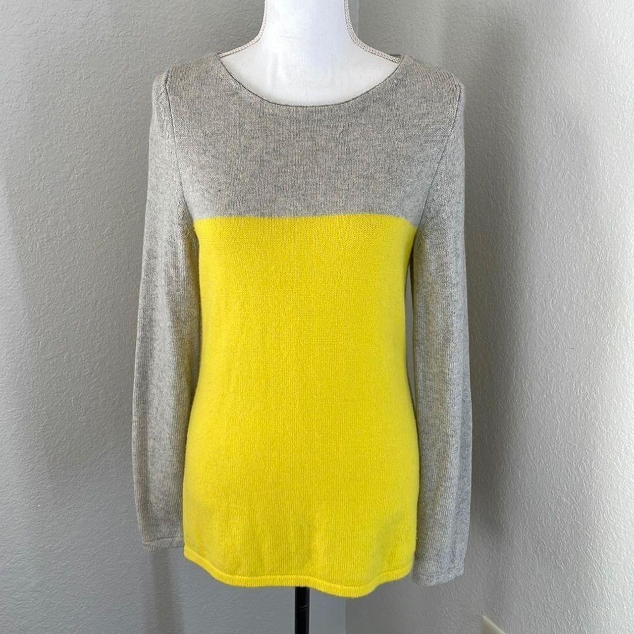 Grey and sale yellow sweater