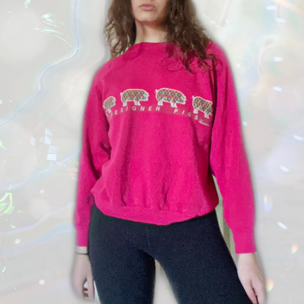 Vintage pink Designer Pigs sweatshirt