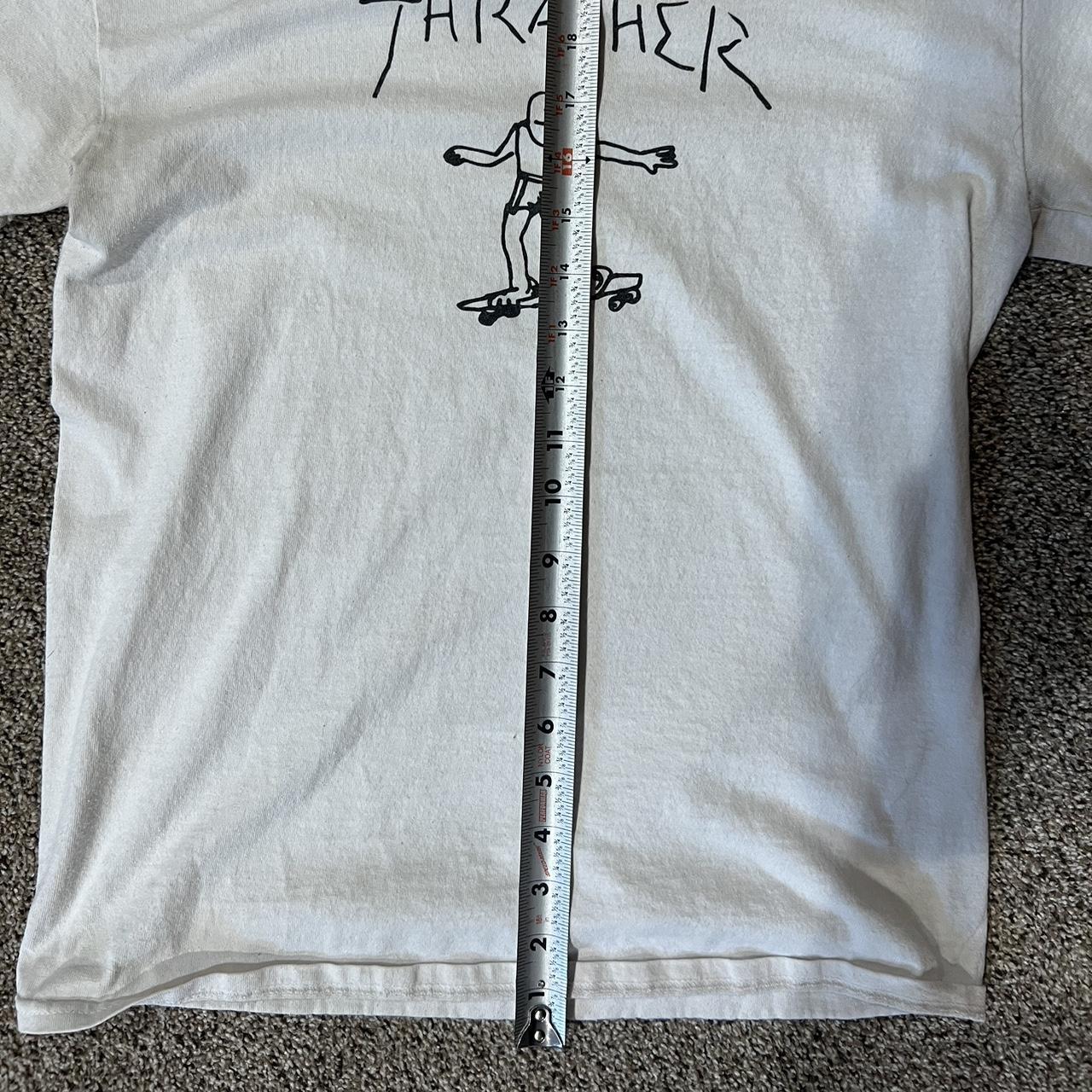 Thrasher Gonz White T-Shirt. Size small Pretty... - Depop