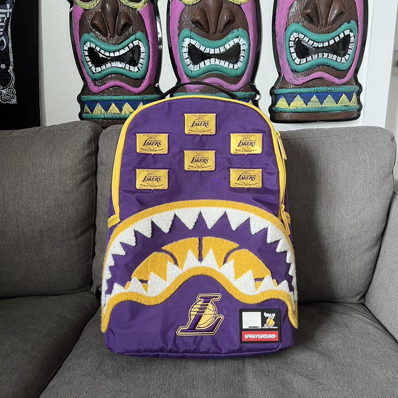 Sprayground lakers shop