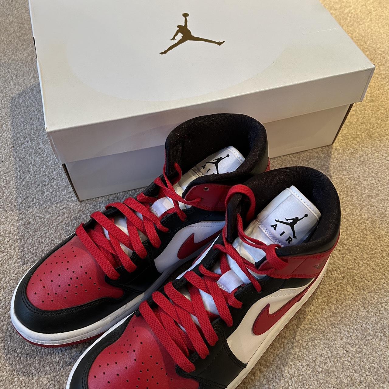 Bred toe white outlet laces