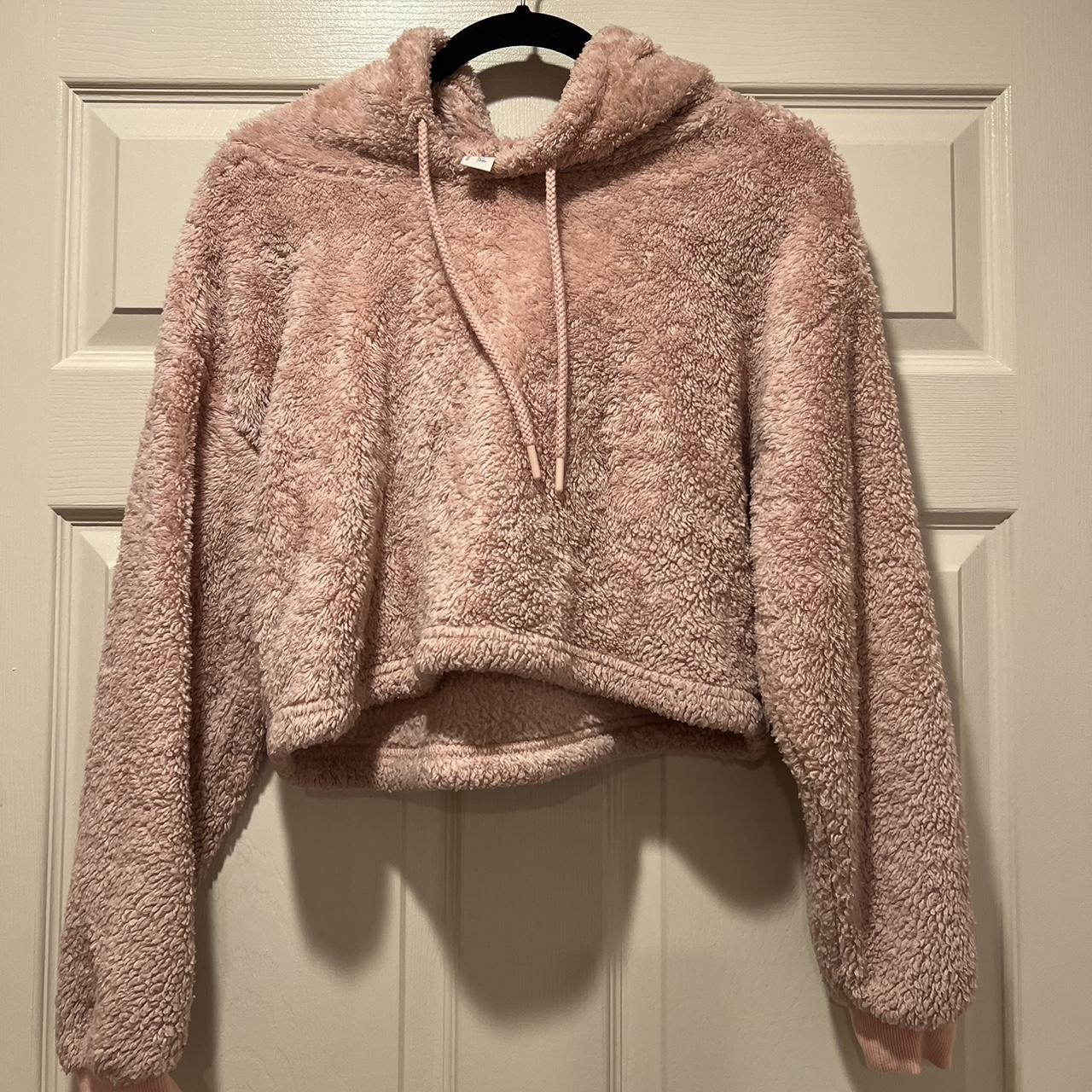 Forever 21 Cropped fuzzy hoodie Super cute for. Depop