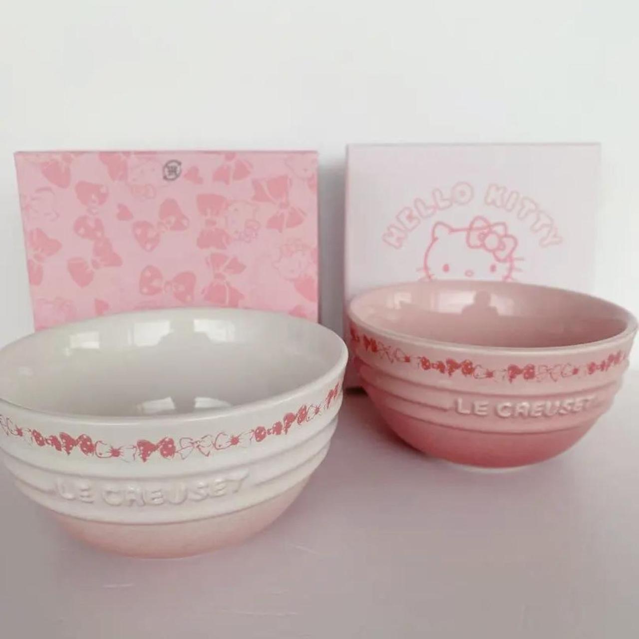 LE CREUSET - LE CREUSET(ルクルーゼ) HELLOKITTY(ハローキティ) Hello Kitty Set Of 2 Plates Pale Rose and Powder Pink