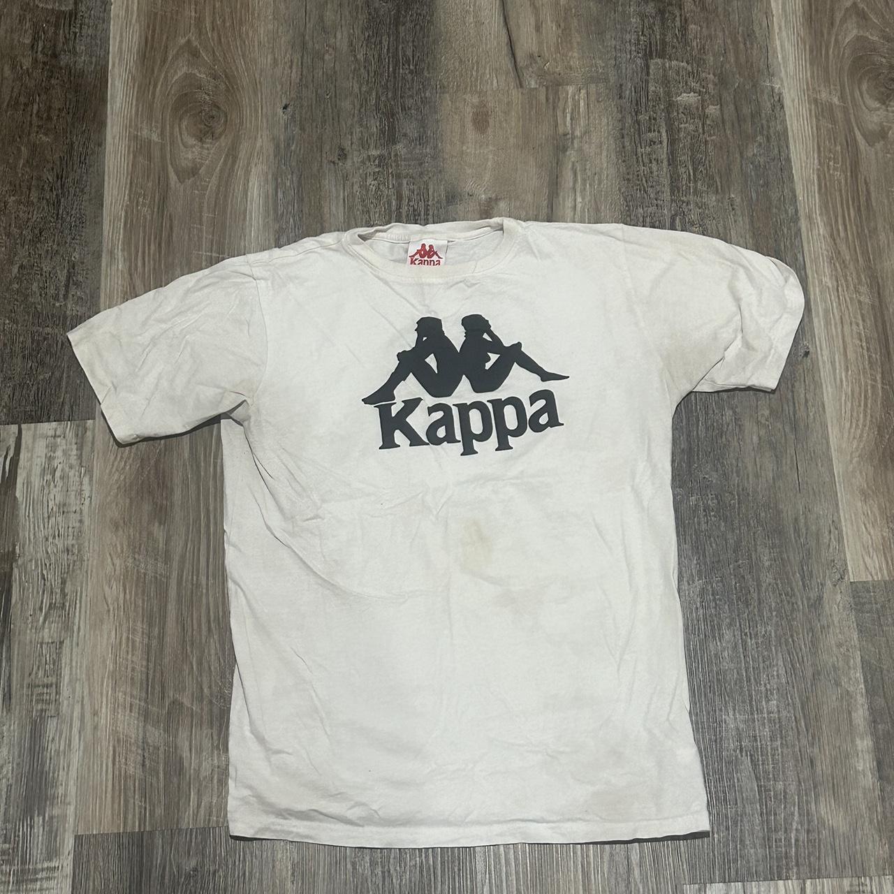 Kappa shirt black and white online