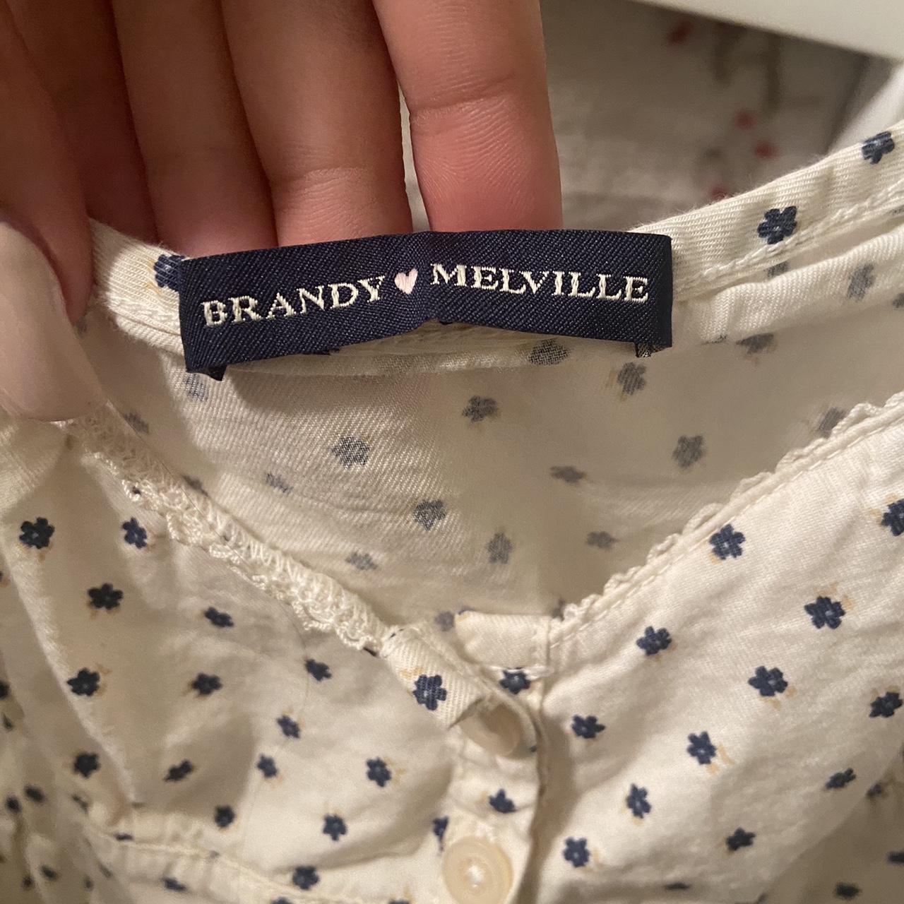 Brandy Melville blue flower dress -never been used... - Depop