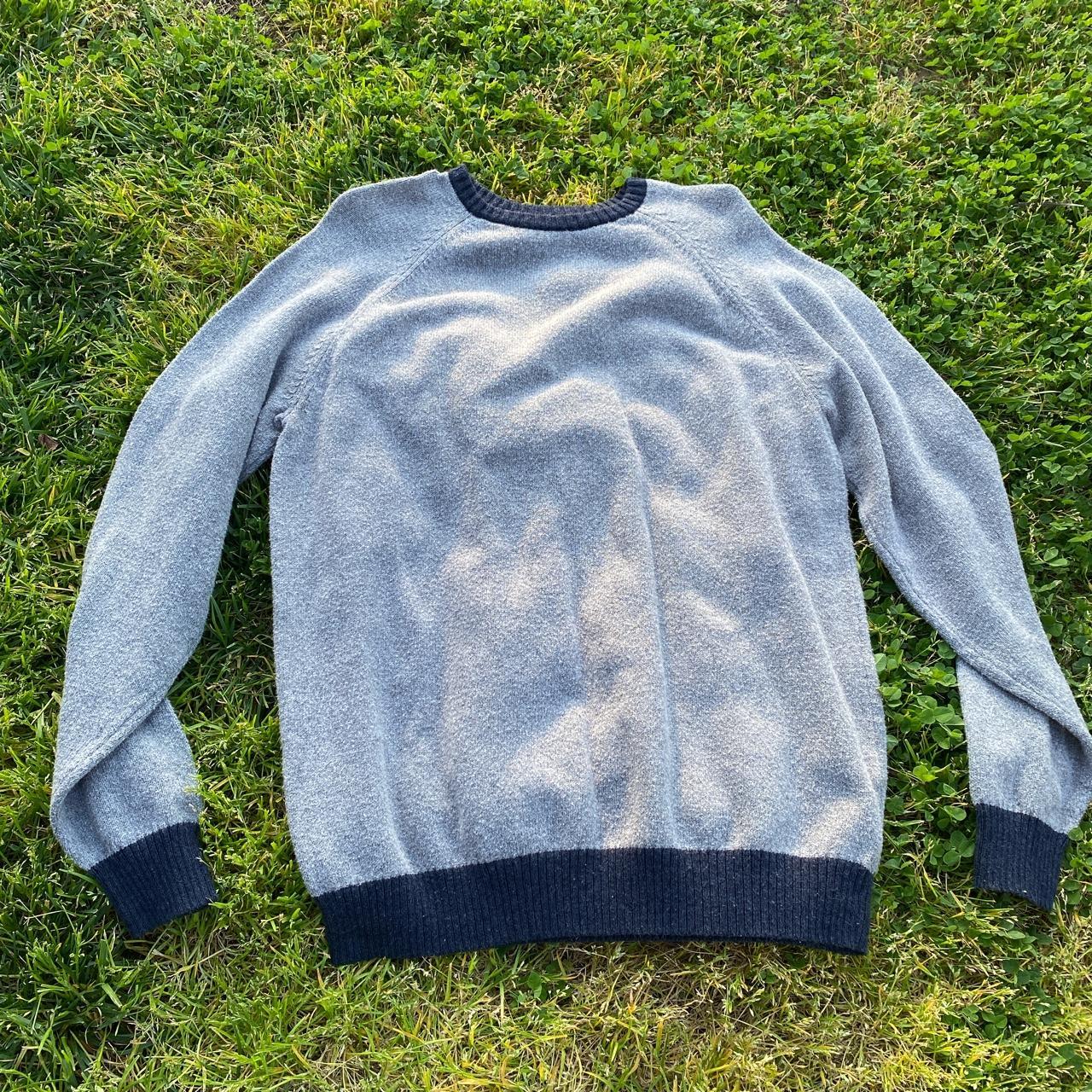 Old Navy grey and navy blue long sleeve men’s... - Depop