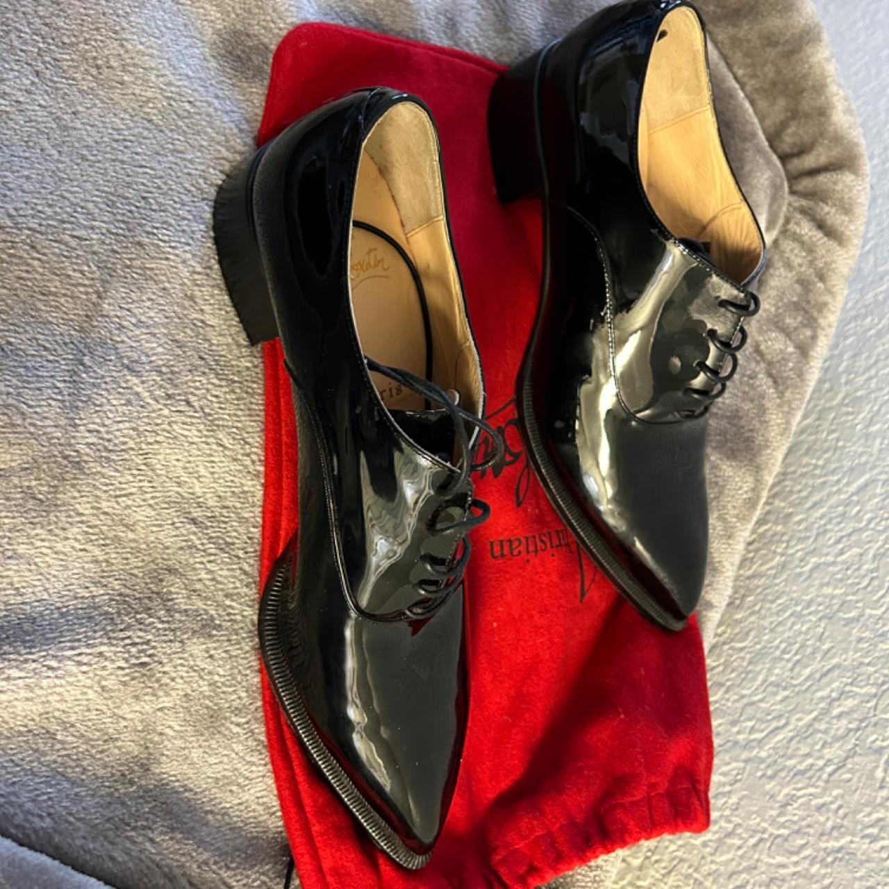 Christian Louboutin red bottom dress shoes. Wire - Depop