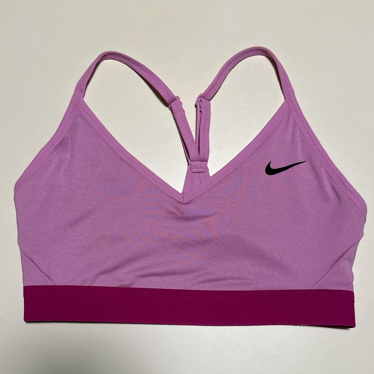 Nike Women's Pink Bra | Depop