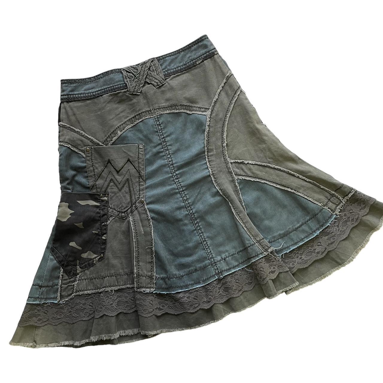 Morgan De Toi Women's Khaki and Green Skirt (2)