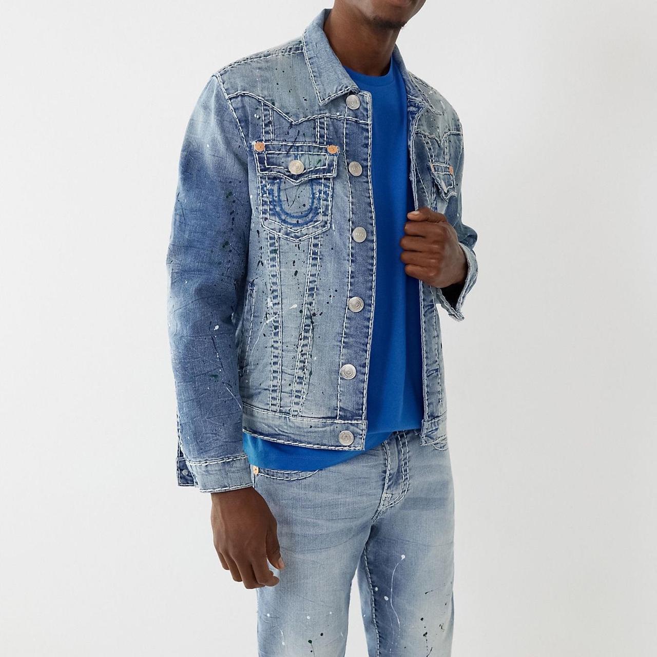 Mens true store religion jean jacket