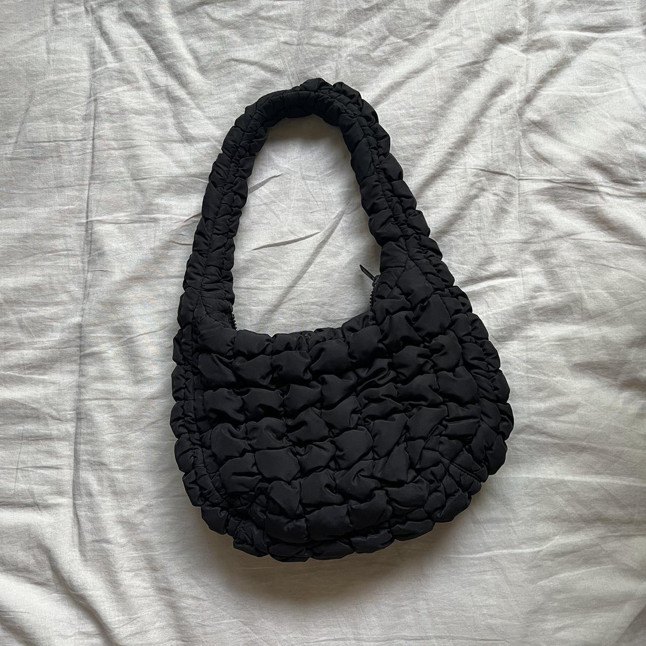 COS Oversized quilted bag (Black) Also available - Depop