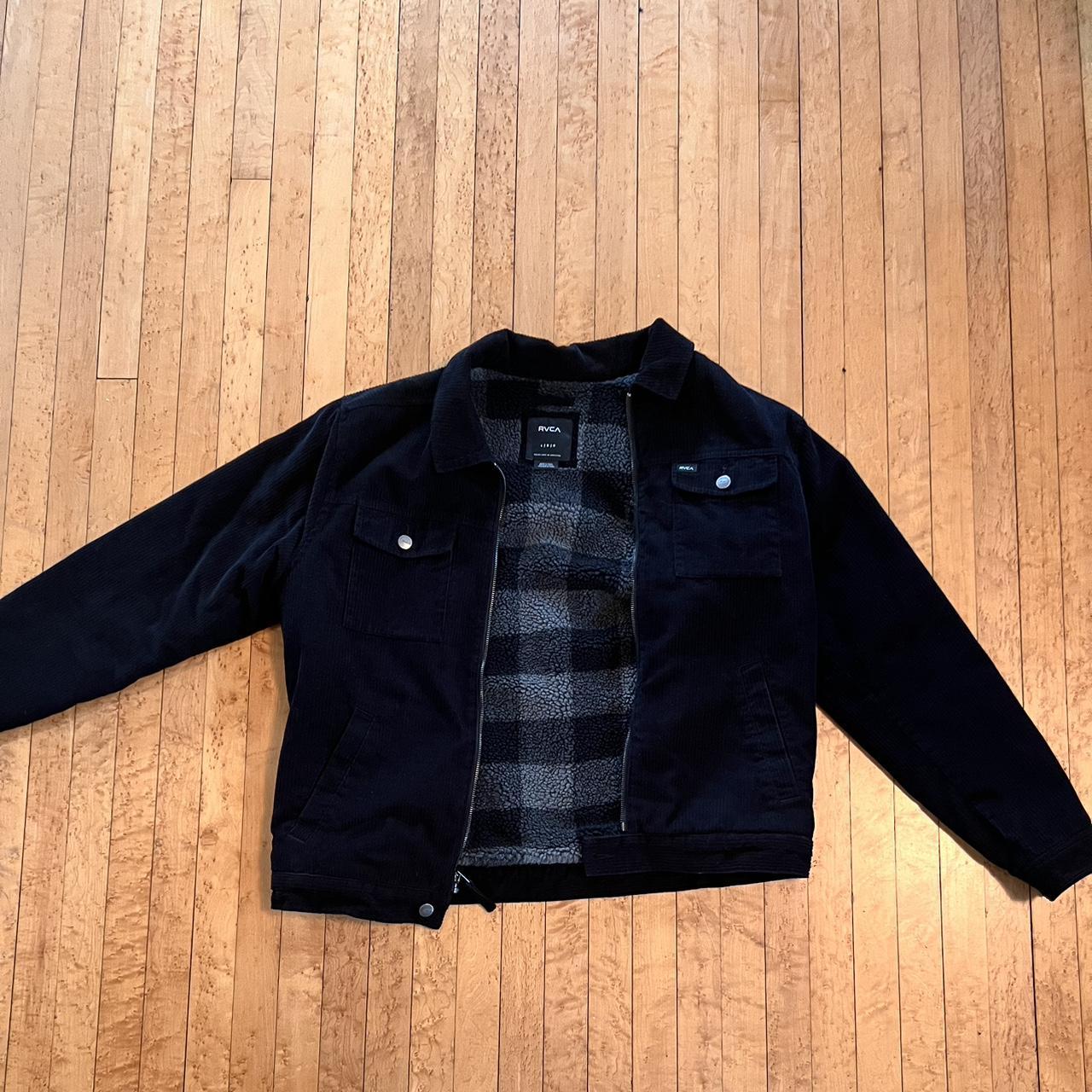 Rvca black outlet denim jacket