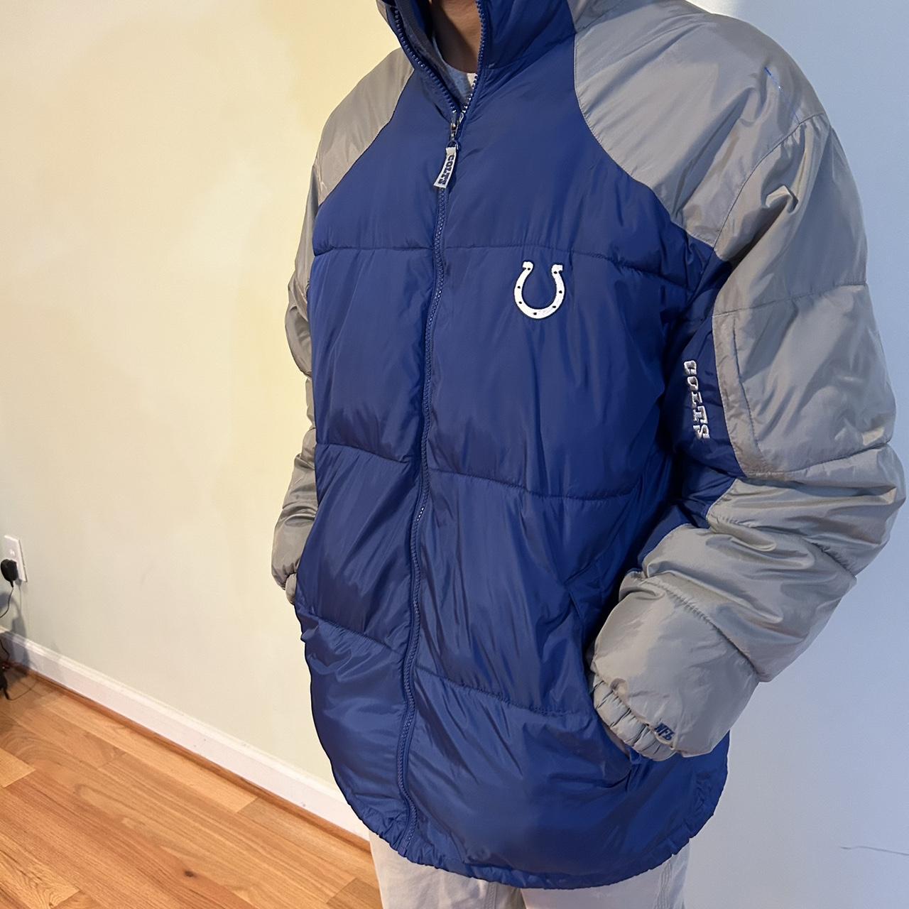 Nfl Colts padded coat size large vintage