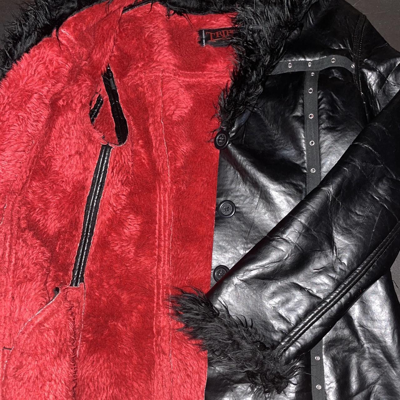 tripp nyc fur leather coat thinking about selling, | Depop