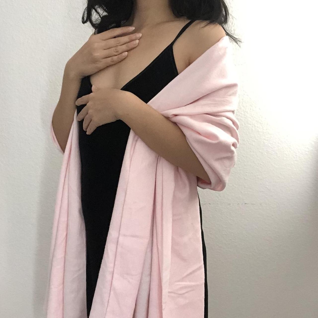 Baby pink blanket scarf extremely soft shrug Depop