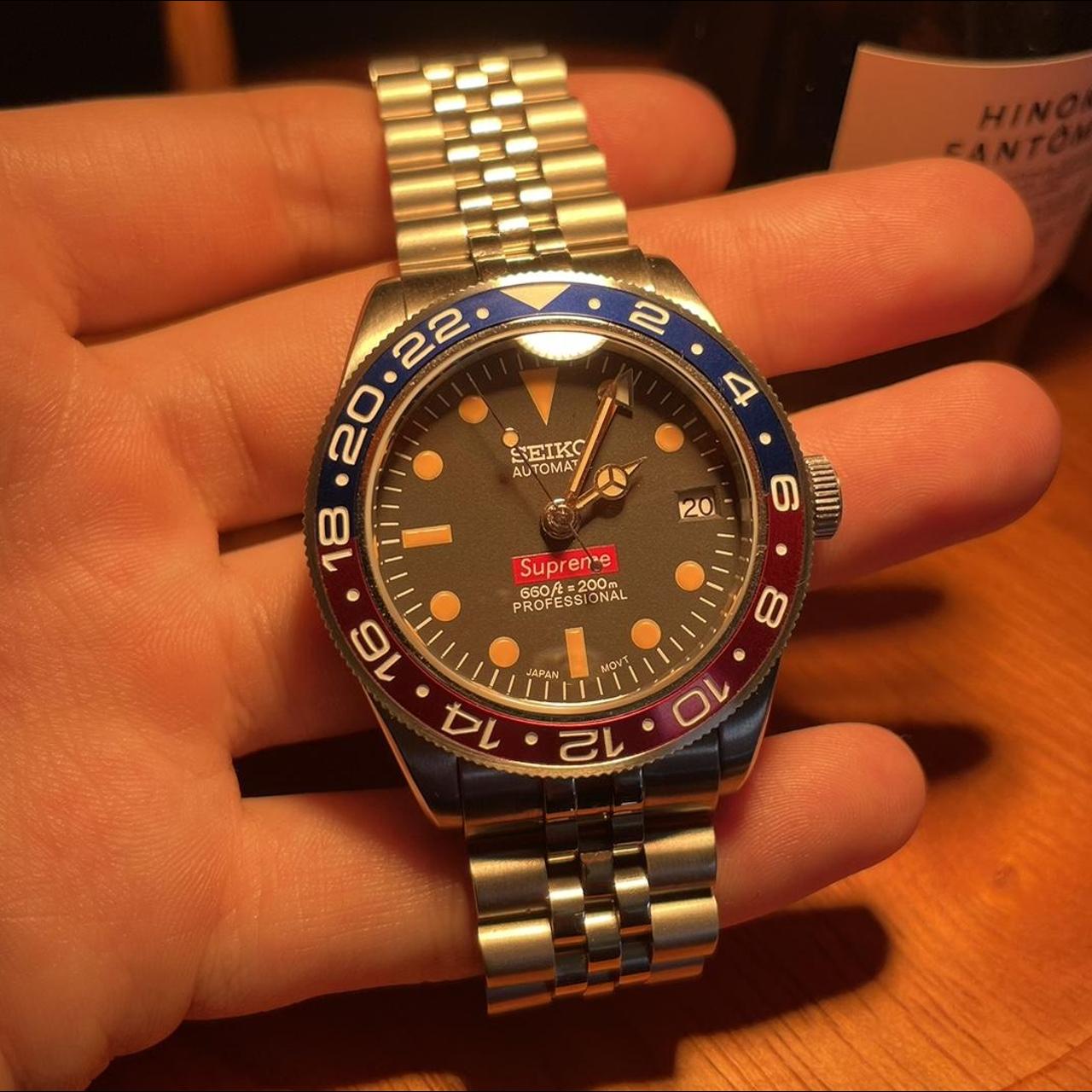 Seiko x Supreme “Pepsi” Dive GMT Custom Build, -40mm...