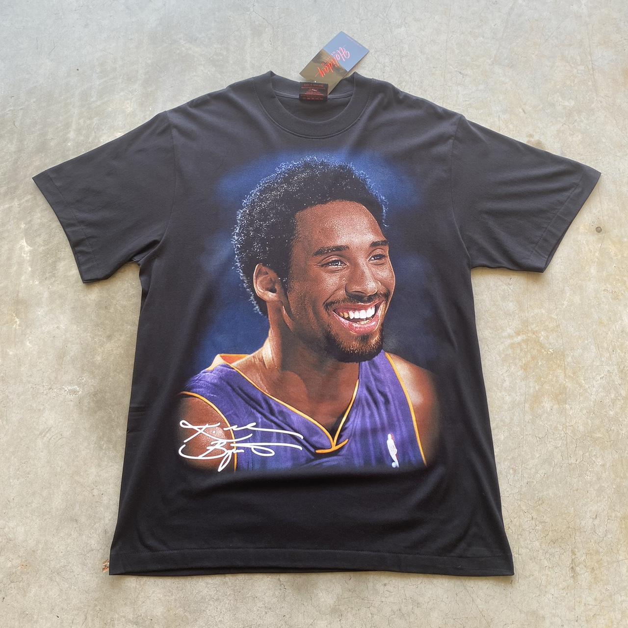 Kobe Bryant Signature Front & Back Graphic Tee Front... - Depop