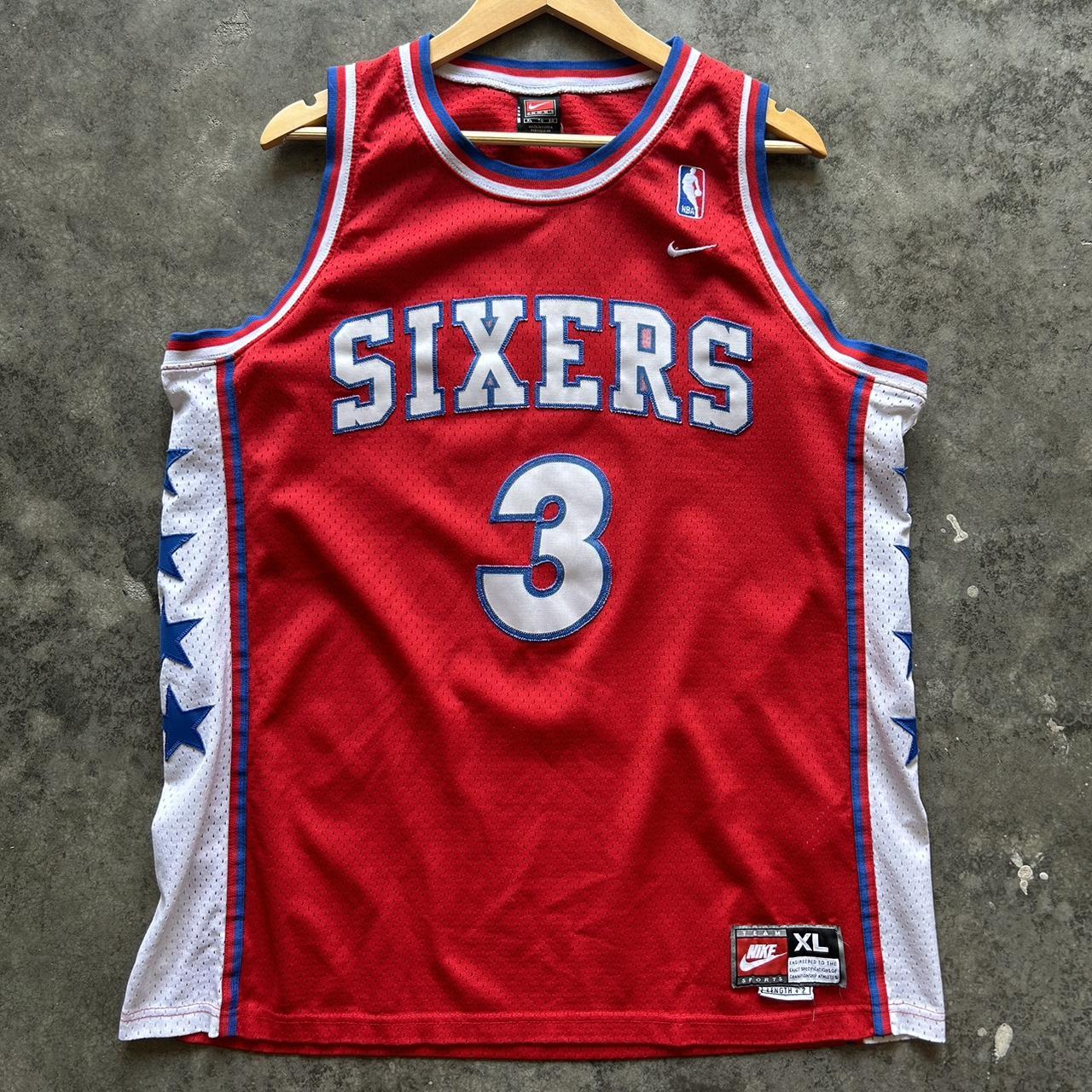 Vintage Allen Iverson Philadelphia 76ers Nike...