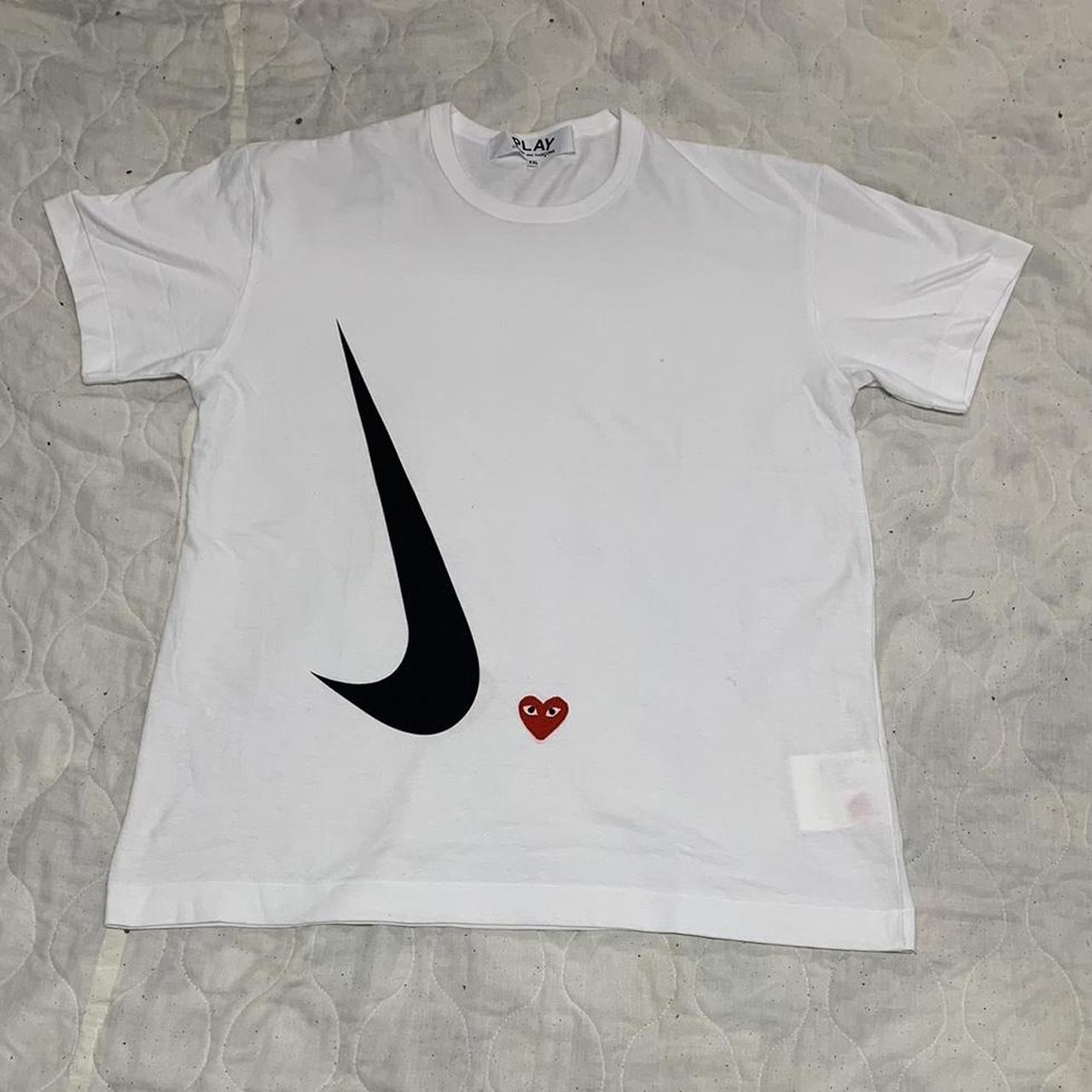 comme des garcons nike t shirt