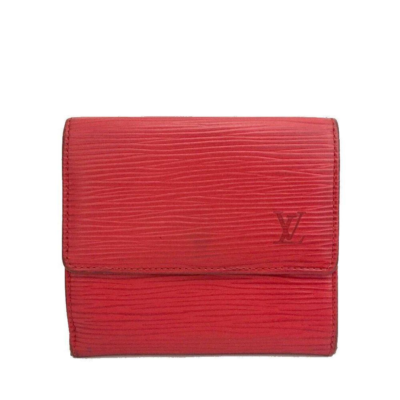 LOUIS VUITTON Red Epi Leather Bifold Long Wallet