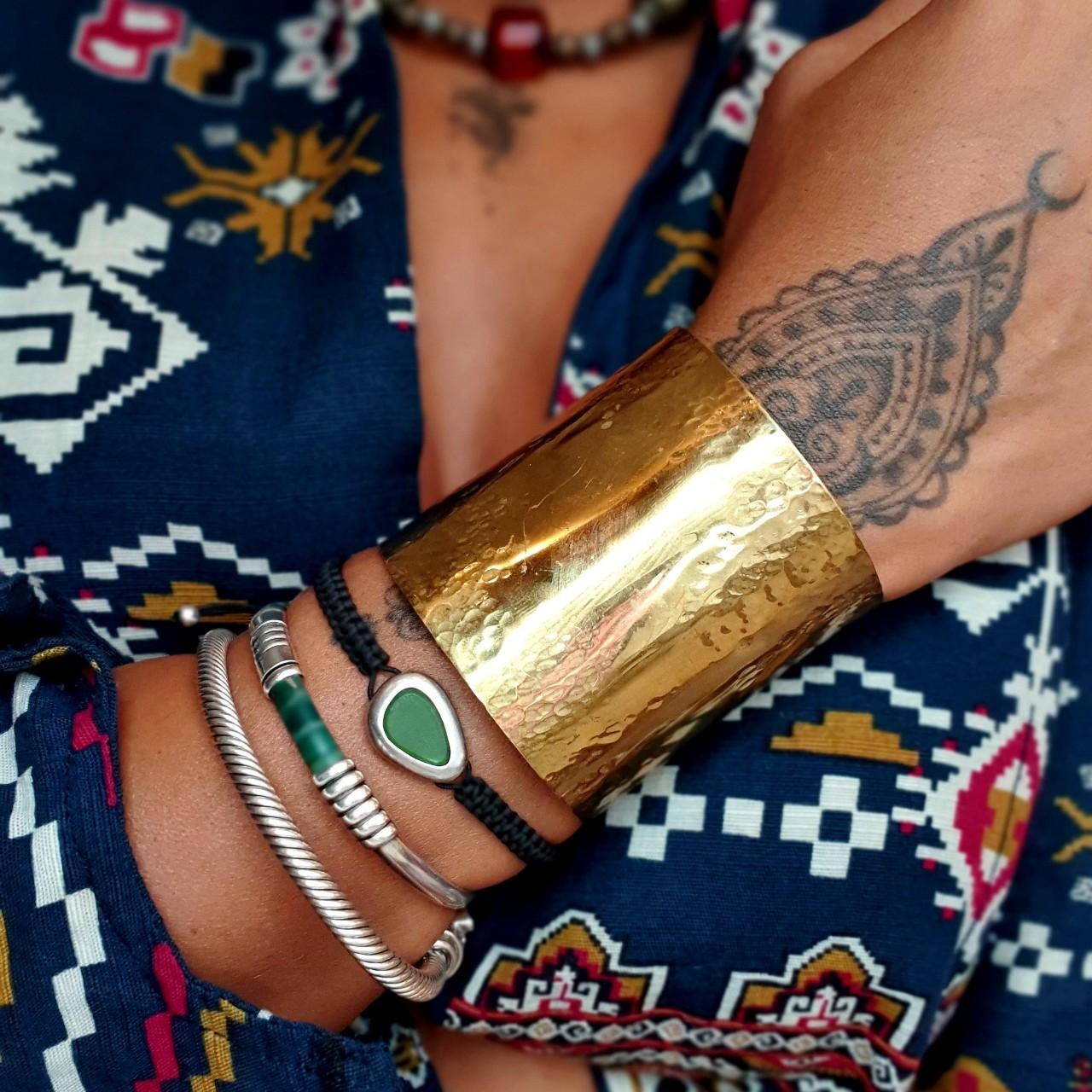 Gorgeous Tatoo brass cuff offers bracelet