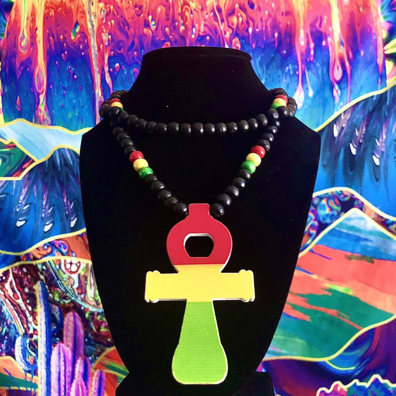 Rasta hot sale ankh necklace