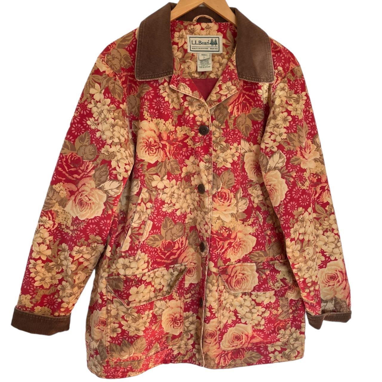 Chore Coat With Corduroy Collar Jacket - Red