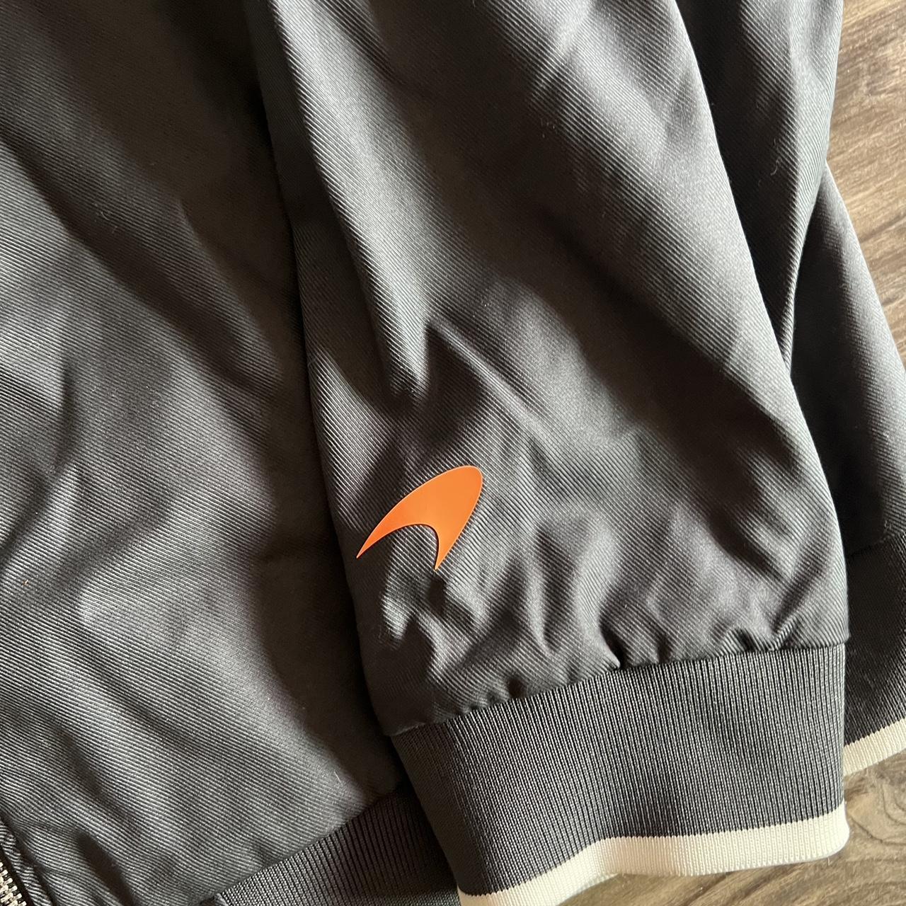 Men's Grey and Orange Jacket Depop