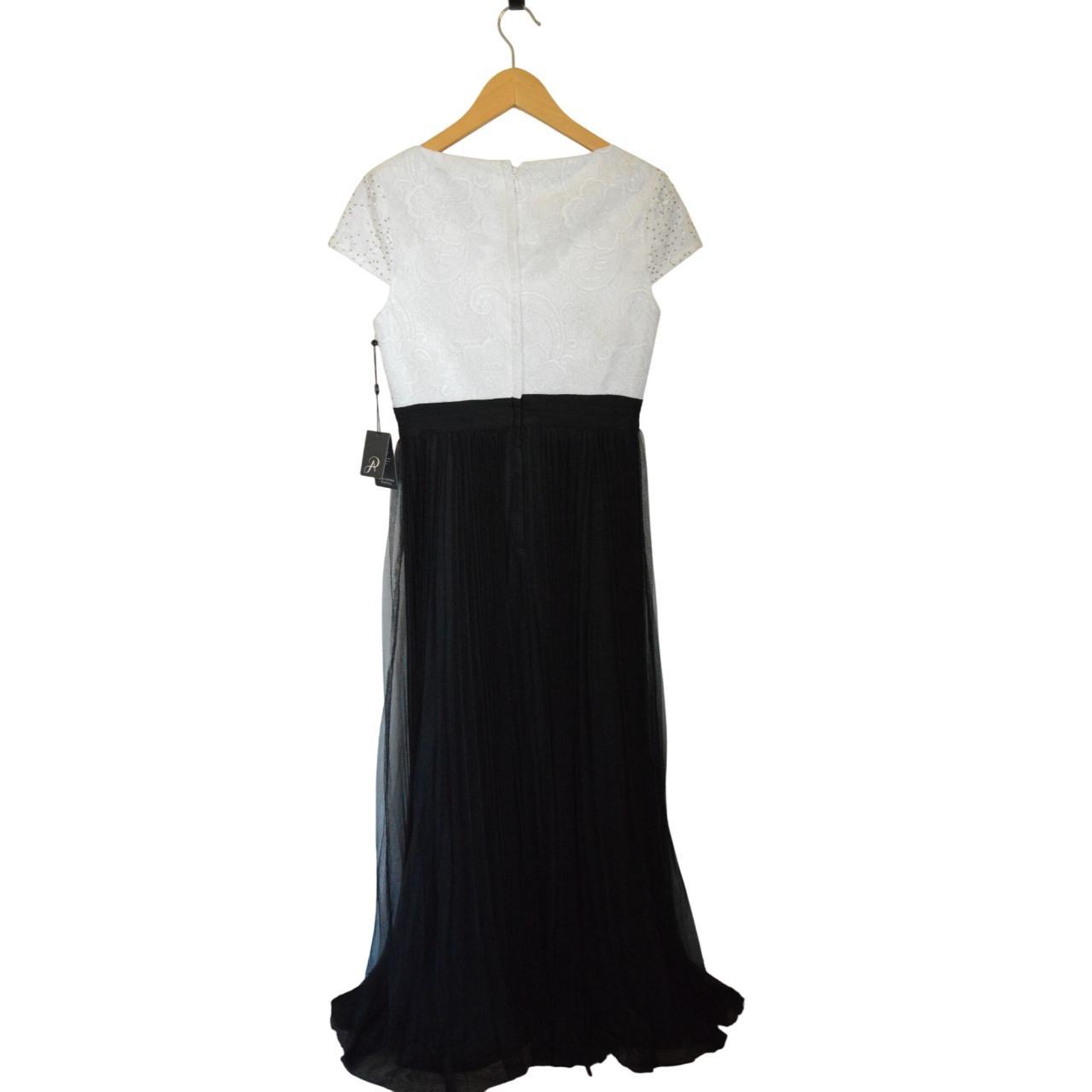 Adrianna Papell Women's A-line Dress Black/White – Adrianna