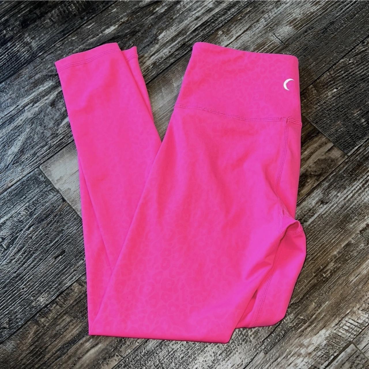 Zyia Active Hot Pink Leopard Leggings Work Out