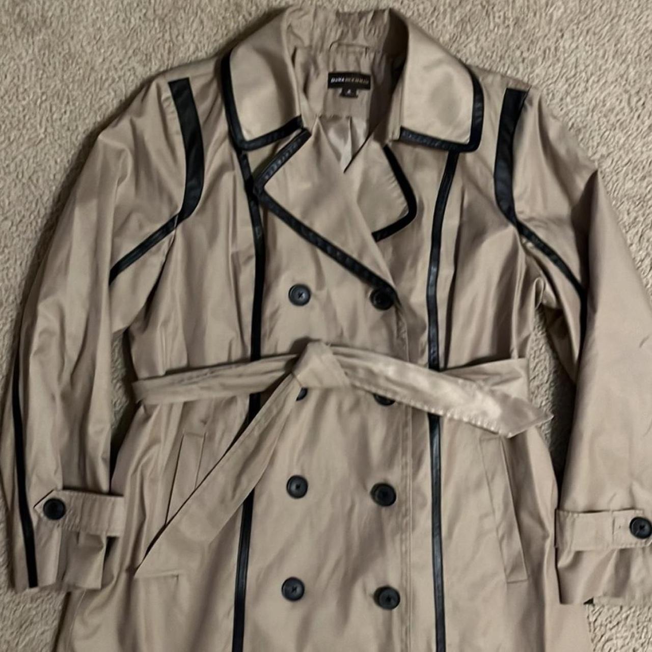 Dana buchman trench clearance coat