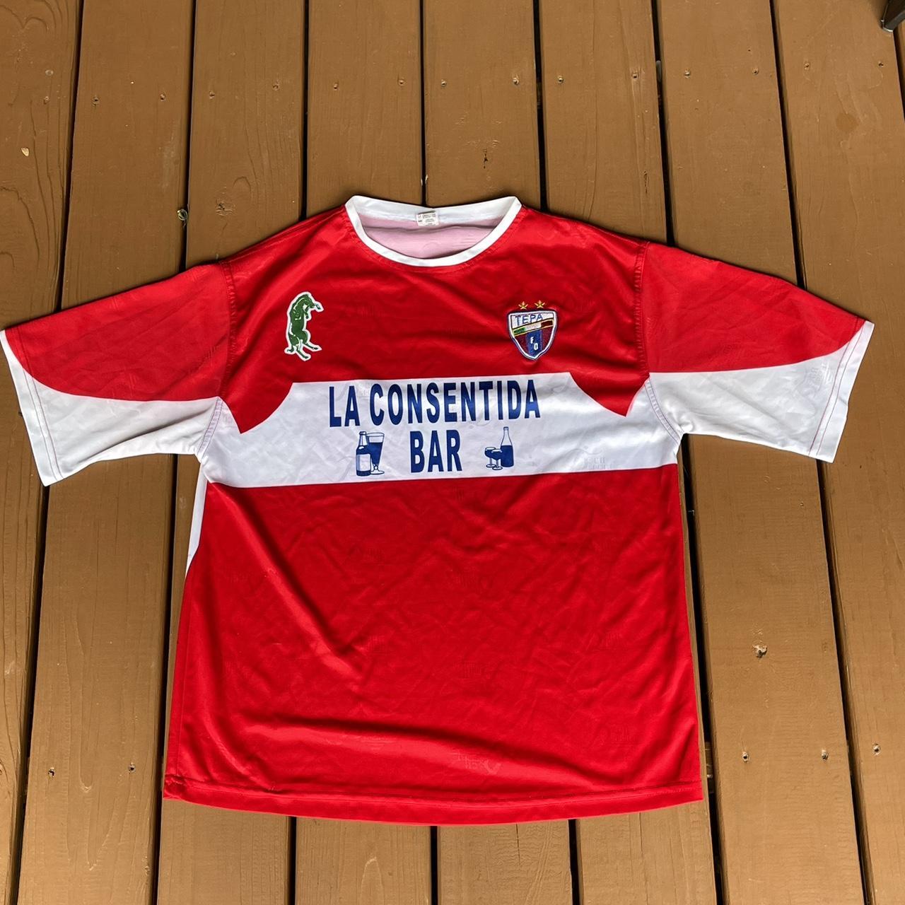 QAC soccer football jersey in size large great - Depop