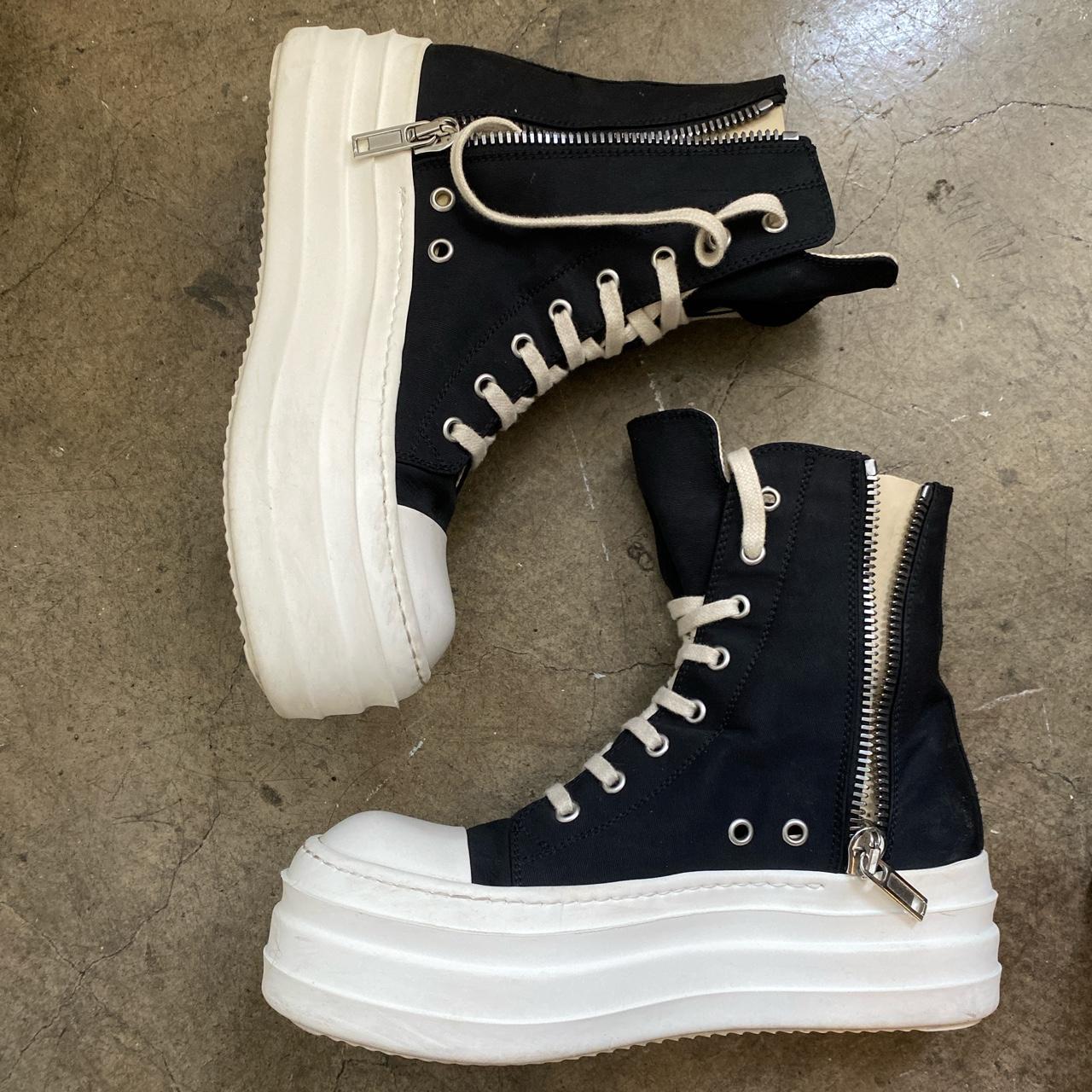rick owens drkshdw ポッズハーフ Buy Rick Owens DRKSHDW Double Bumper High 'Black Milk