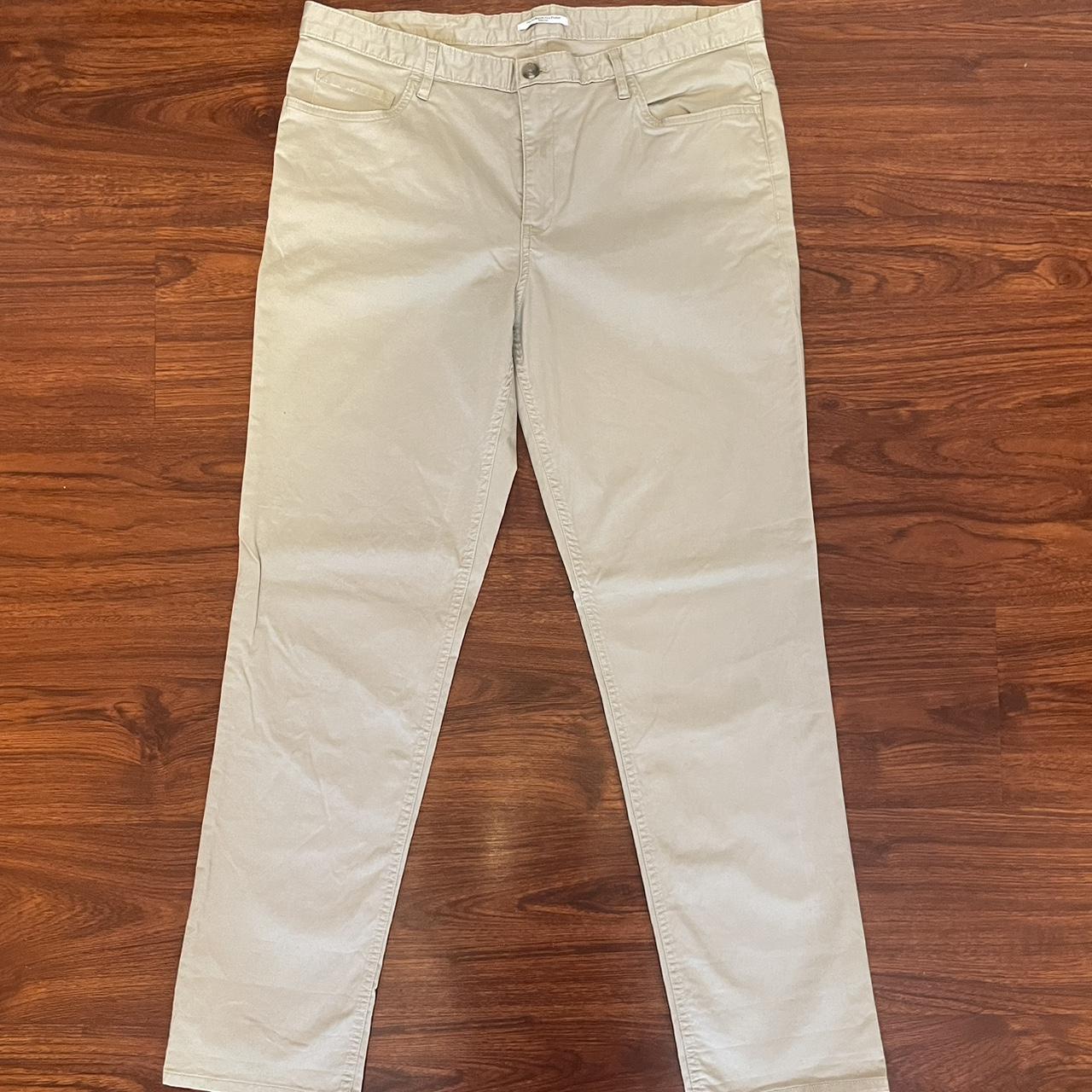 Calvin klein best sale cream pants