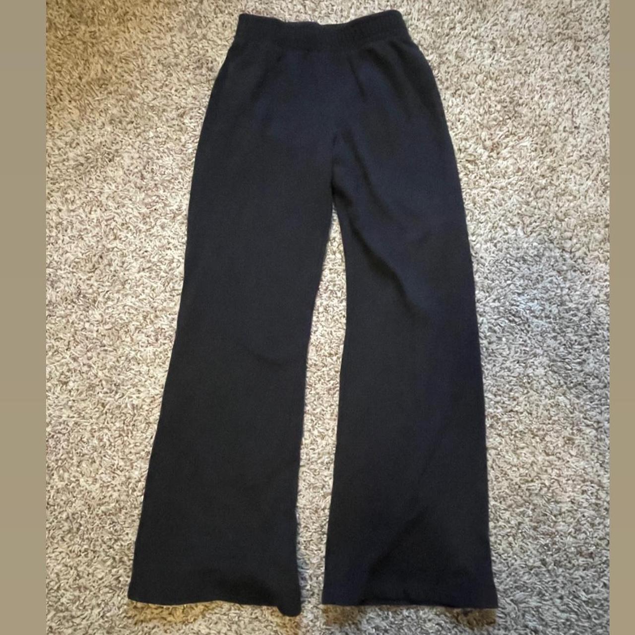 Black wild fable French terry flare sweatpants. Size... - Depop