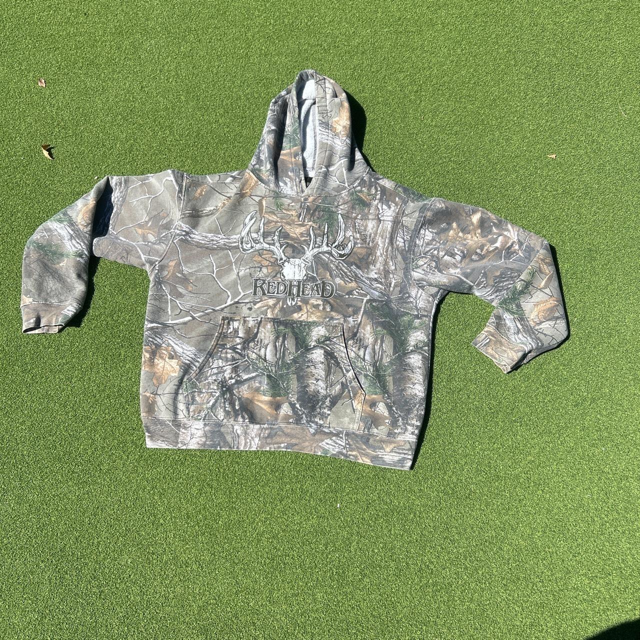 Men's Camo Redhead hoodie size L - Depop