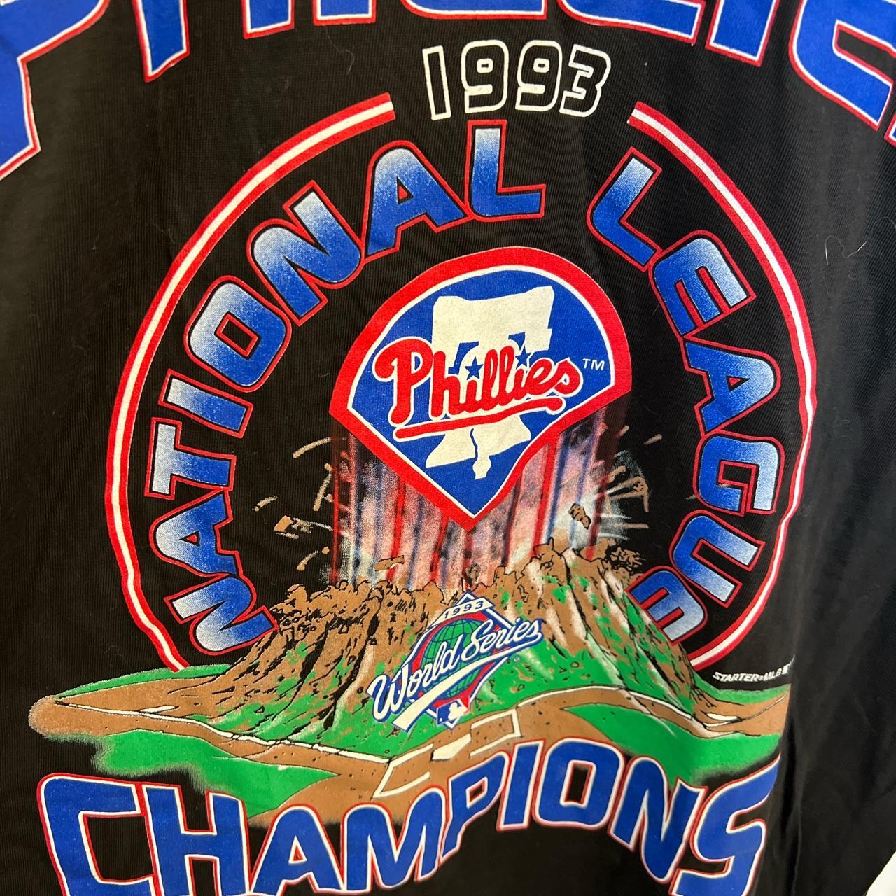 Vintage 1993 starter philadelphia Phillies national - Depop