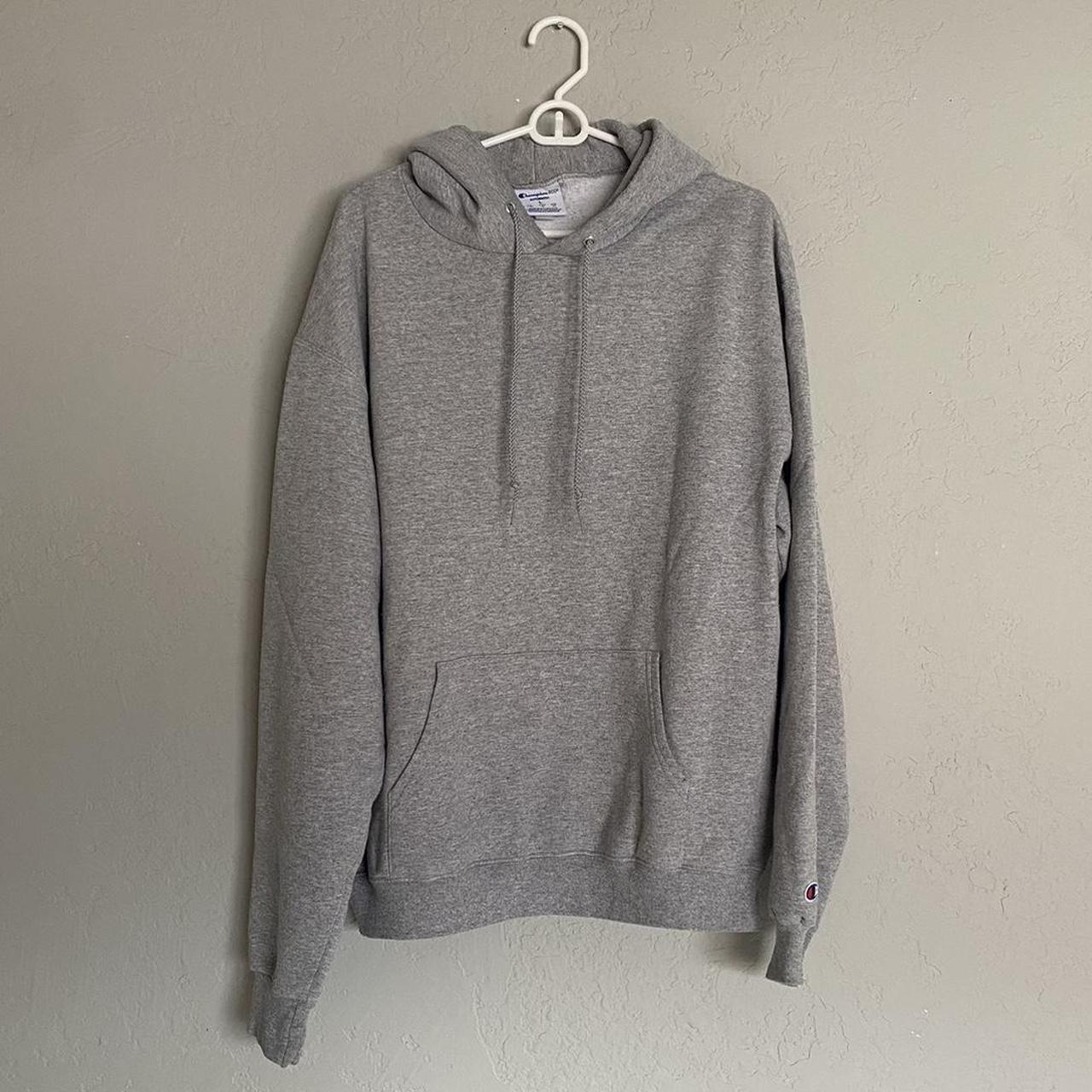 Grey Champion hoodie - Depop