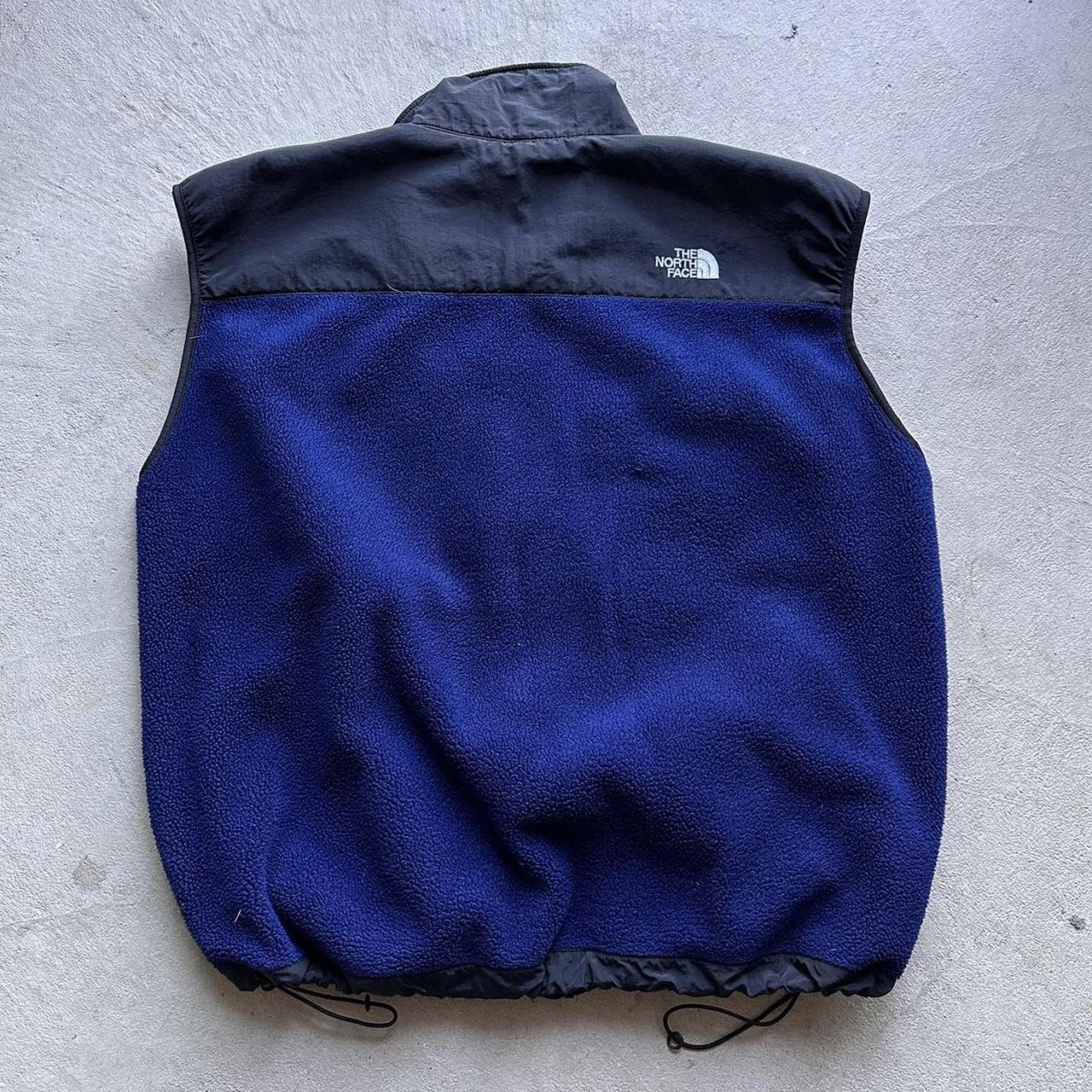 Vintage The North Face Navy Blur Fleece Vest •Size... - Depop